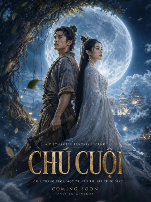 Prompt tạo poster phim Chú Cuội và Hằng Nga