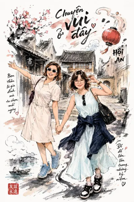 Prompt tranh màu nước kiểu Manga Nhật bản