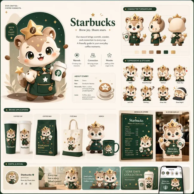 Prompt để tạo mascot và build visual branding cho thương hiệu